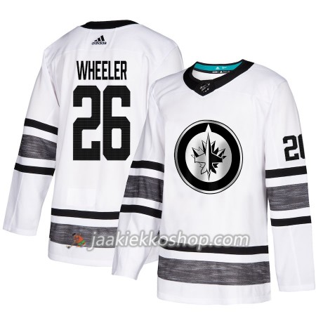 Miehille NHL Winnipeg Jets Pelipaita All Star 2019 Blake Wheeler 26 Valkoinen 2019 All-Star Adidas Authentic